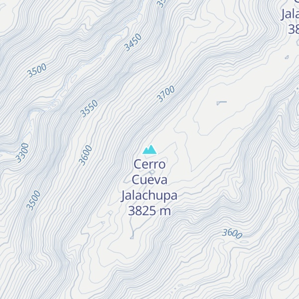 Map of Cerro Cueva Jalachupa