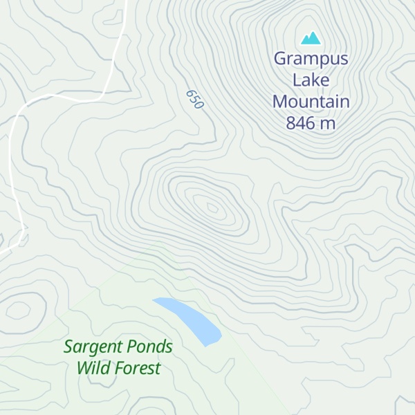 Map of Mosquito Pond Hill