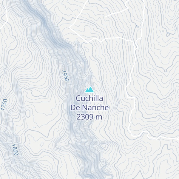 Map of Cuchilla De Nanche