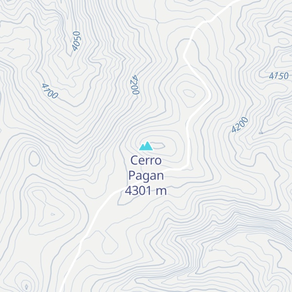Map of Cerro Pagan