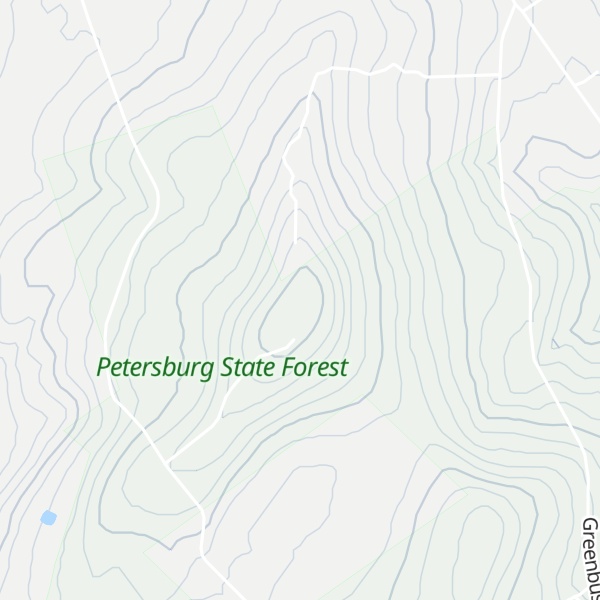 Map of Petersburg Mountain