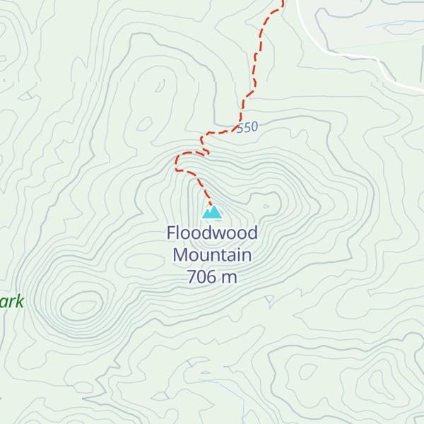 Map of Floodwood Mountain