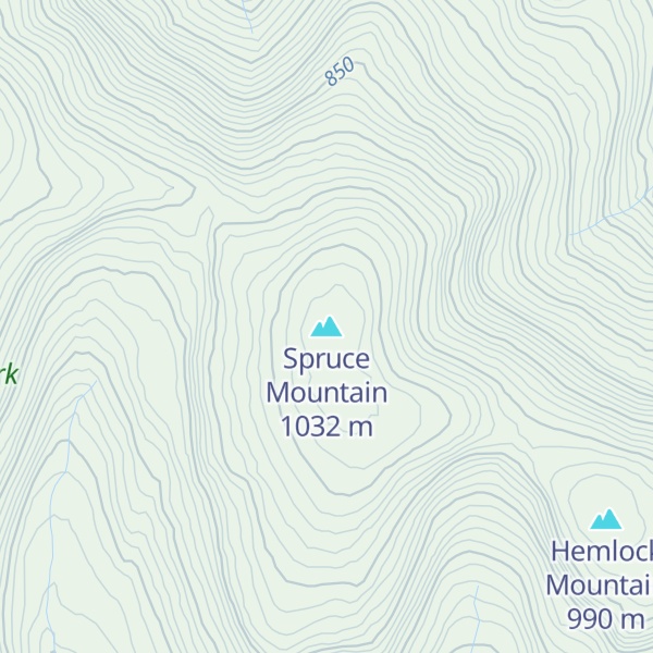 Map of Spruce Mountain