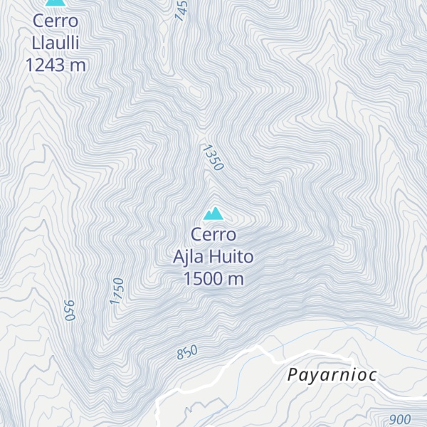 Map of Cerro Ajla Huito