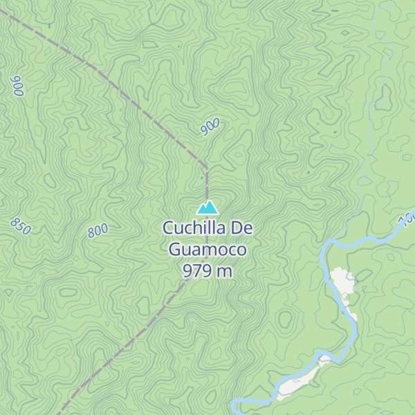 Map of Cuchilla De Guamoco