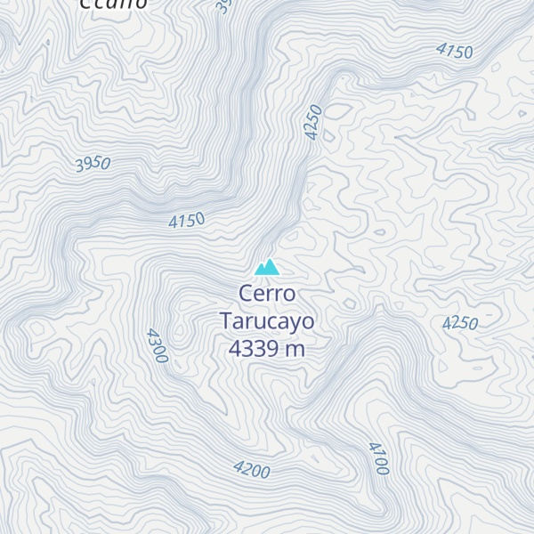 Map of Cerro Tarucayo