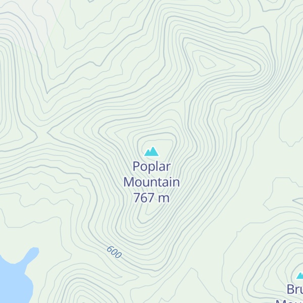 Map of Poplar Mountain