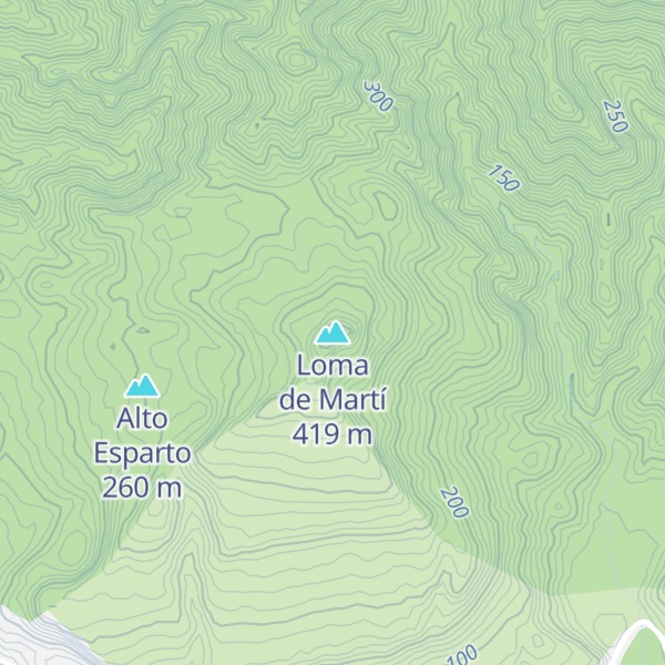 Map of Loma de Martí