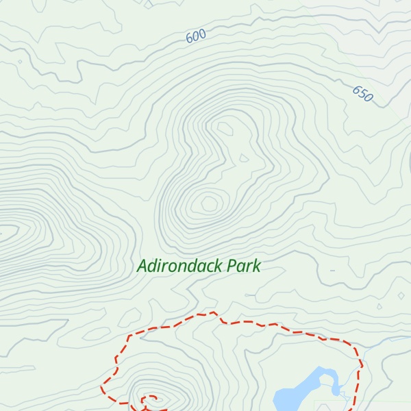 Map of Peaked Mountain