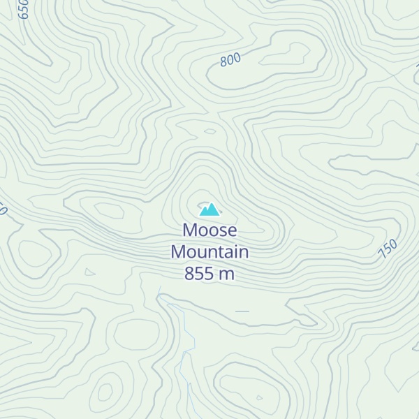 Map of Moose Mountain