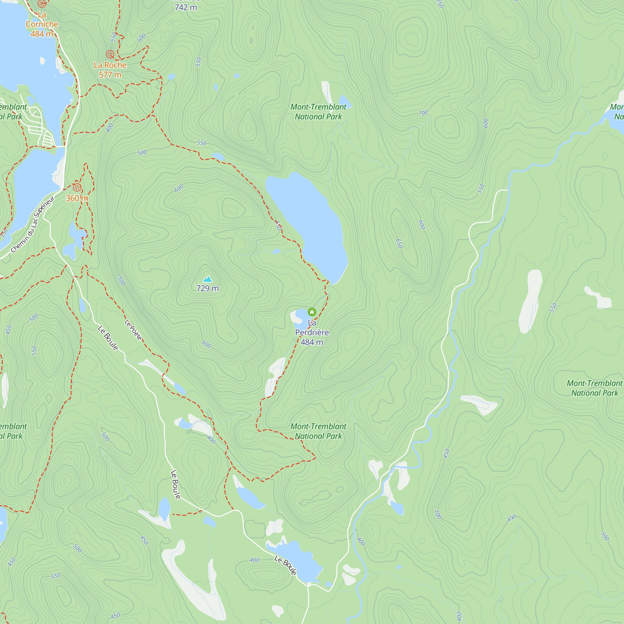 La Perdrière map