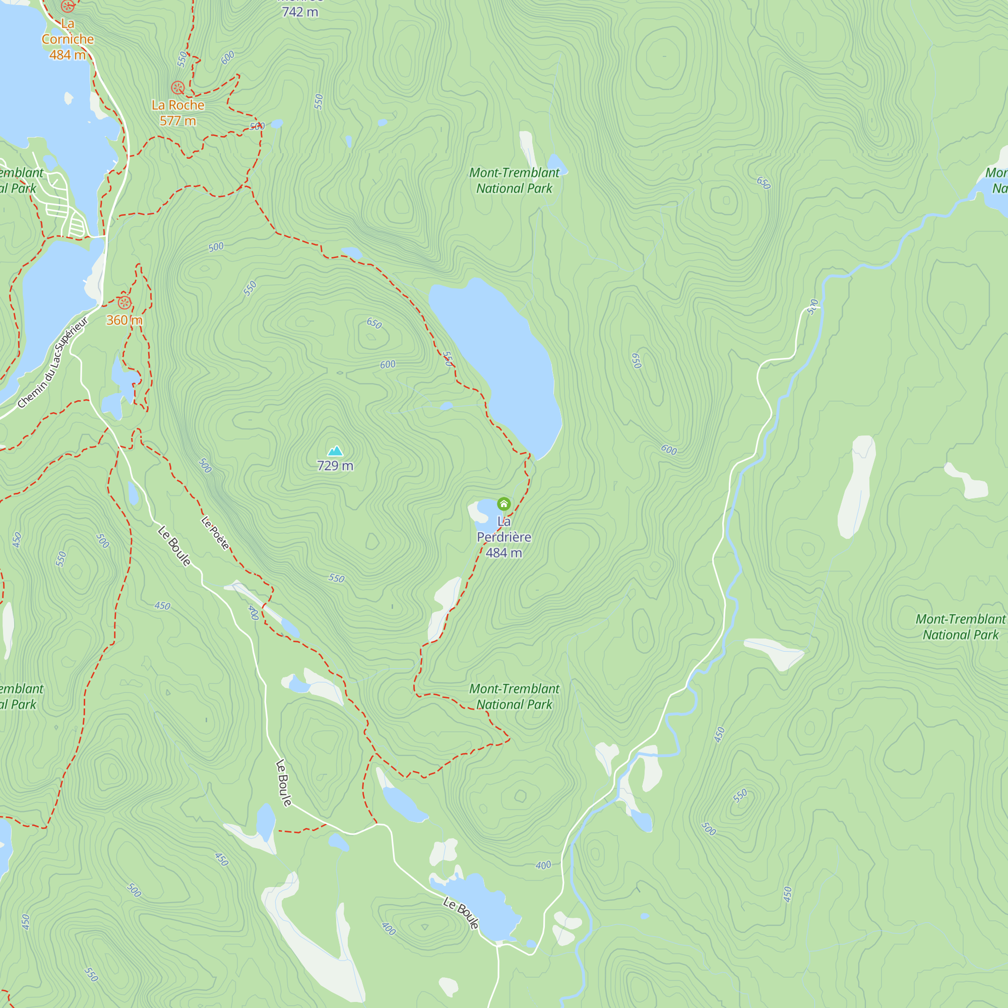 La Perdrière map