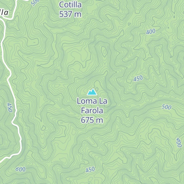Map of Loma La Farola