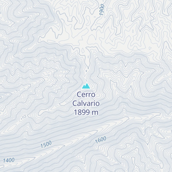 Map of Cerro Calvario