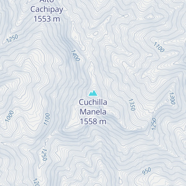 Map of Cuchilla Manela