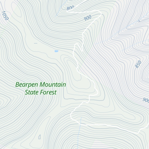Map of Bearpen Mountain
