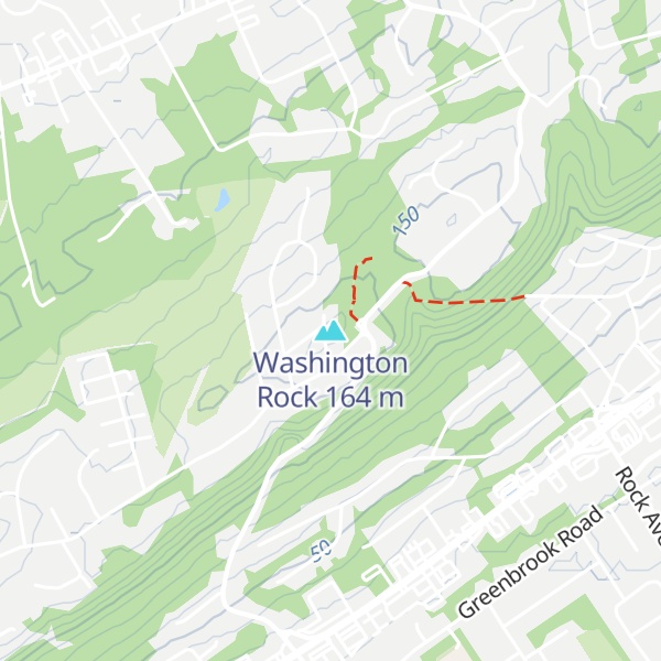 Map of Washington Rock