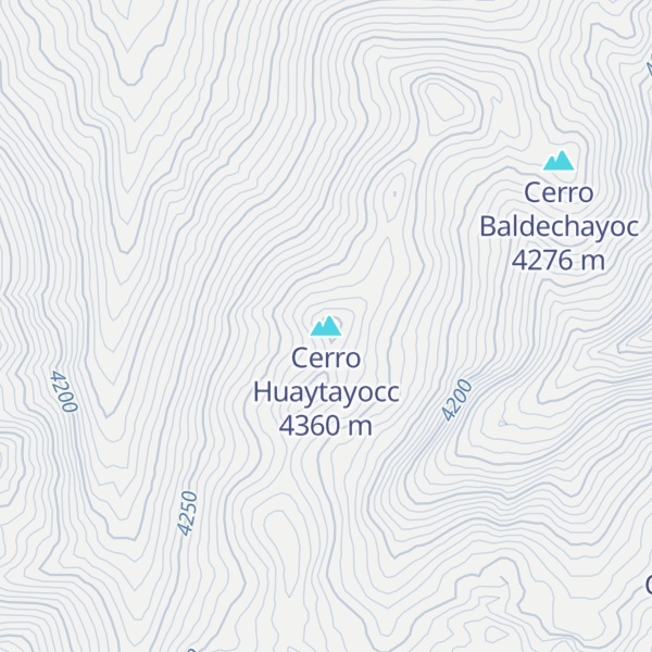 Map of Cerro Huaytayocc