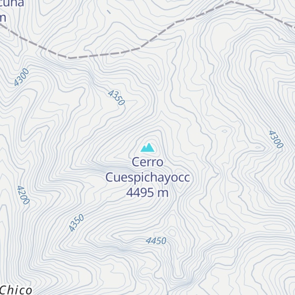 Map of Cerro Cuespichayocc