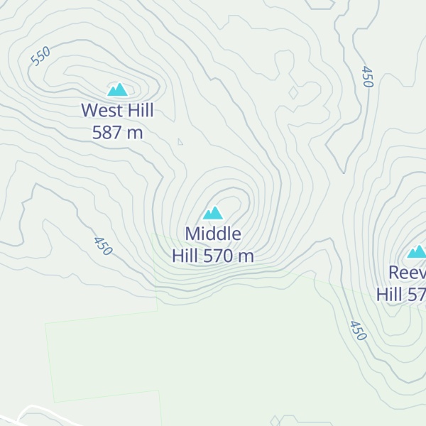 Map of Middle Hill