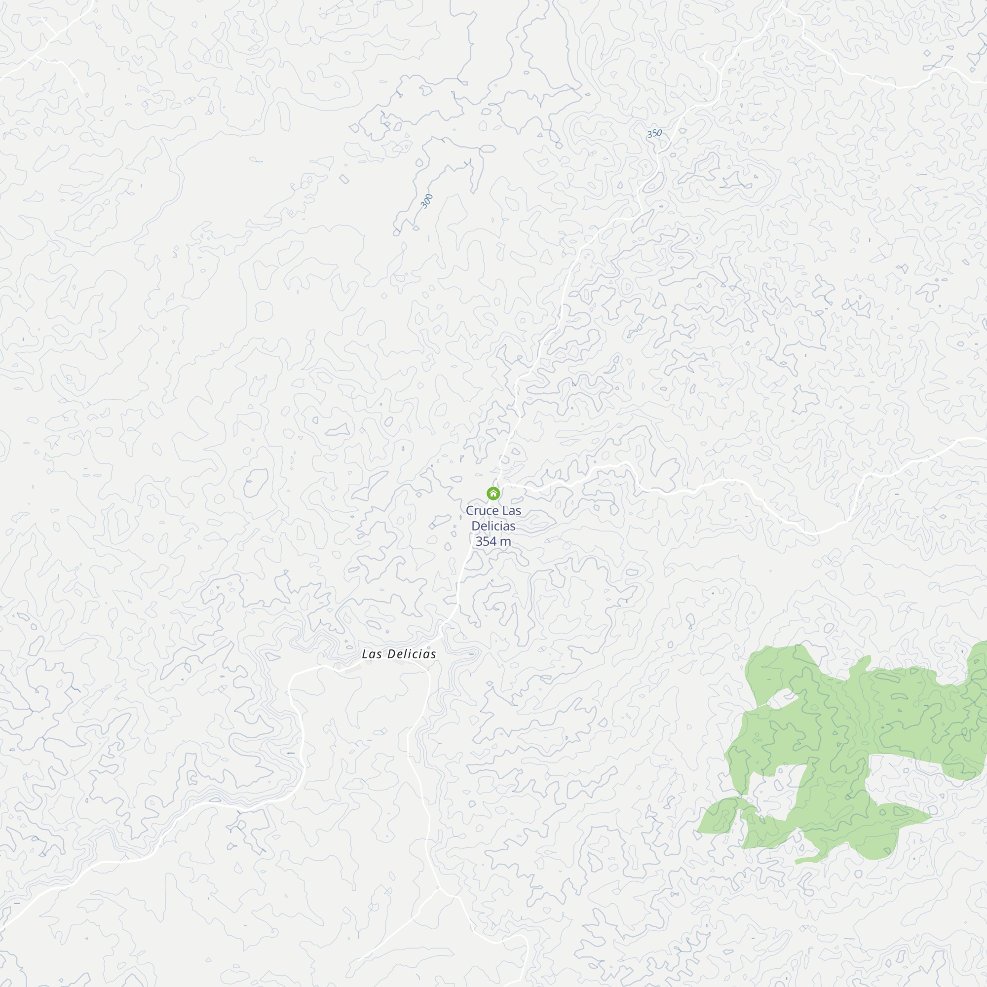 Cruce Las Delicias map