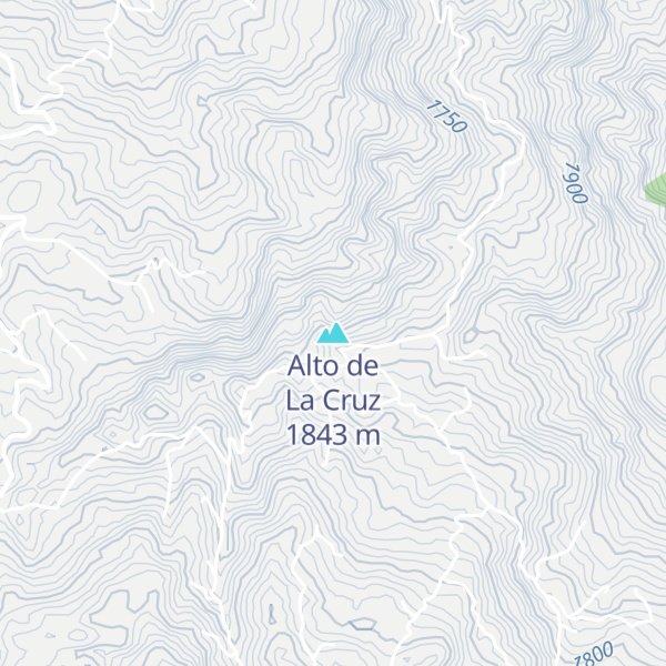 Map of Alto de La Cruz
