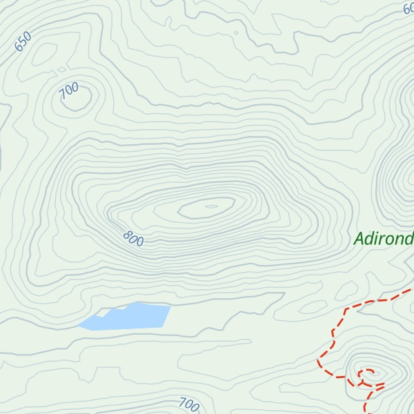 Map of Little Blue Mountain