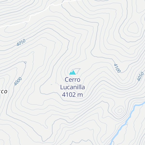 Map of Cerro Lucanilla