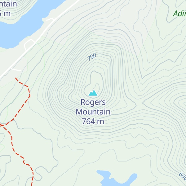 Map of Rogers Mountain