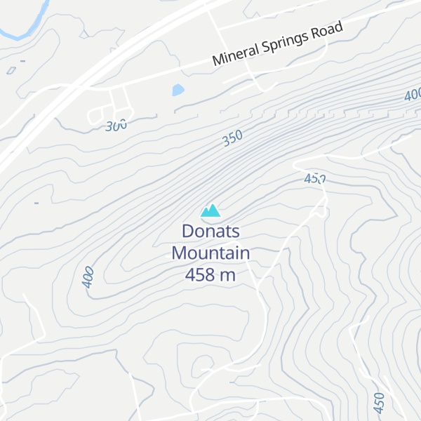 Map of Donats Mountain