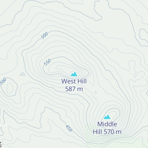 Map of West Hill