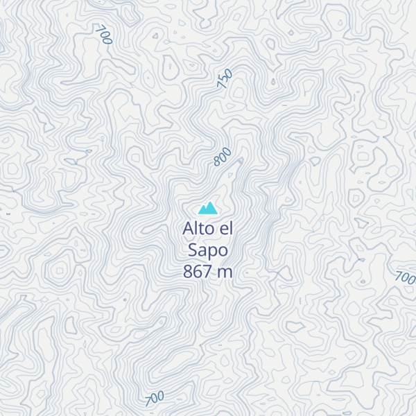 Map of Alto el Sapo
