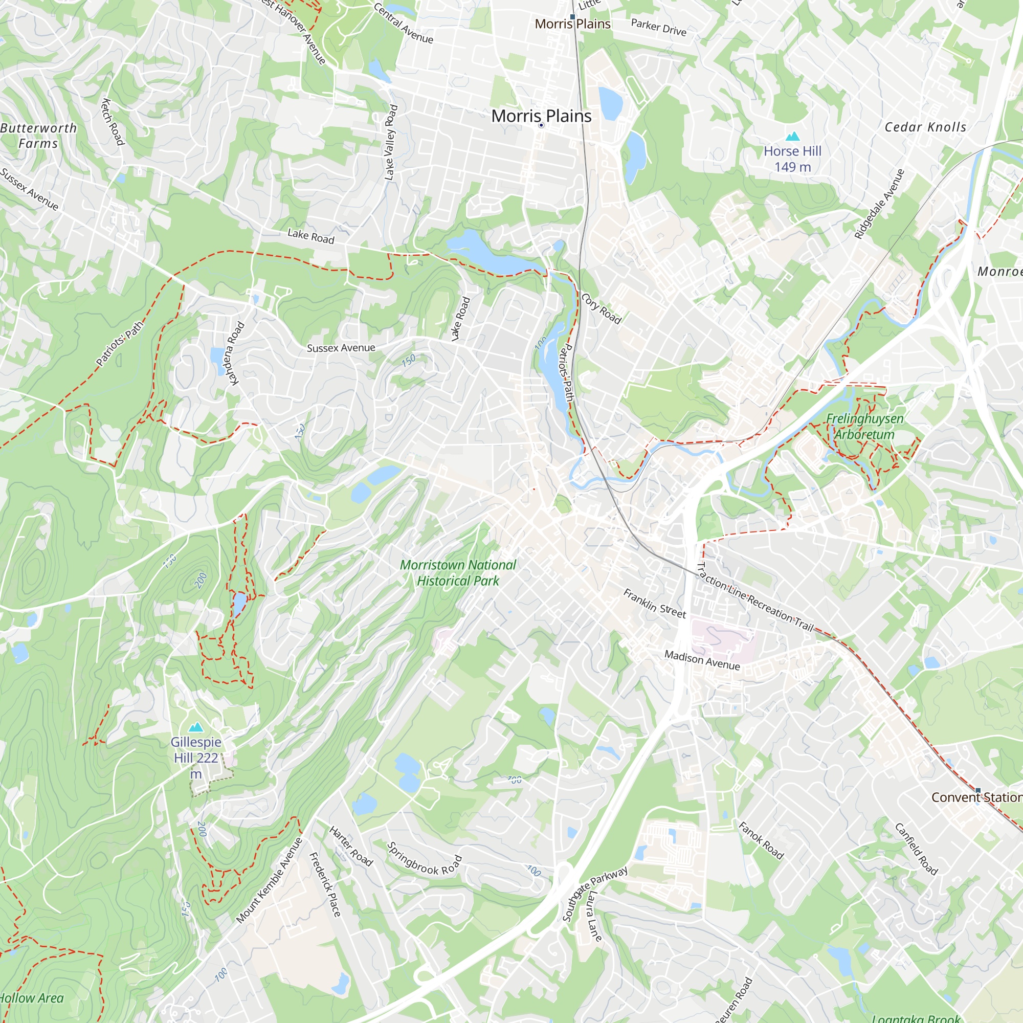 Morris County Visitors Center map