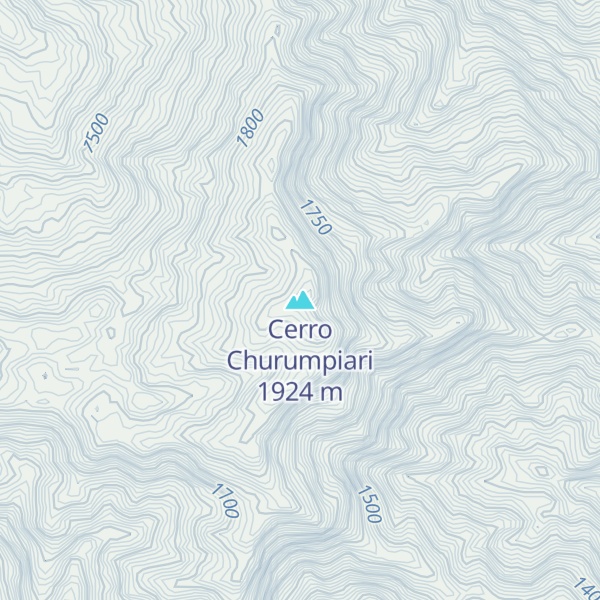 Map of Cerro Churumpiari