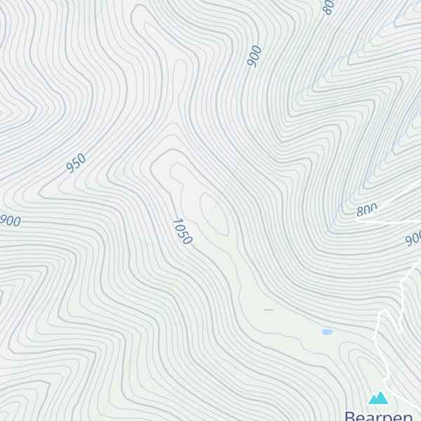 Map of North Bearpen Mountain