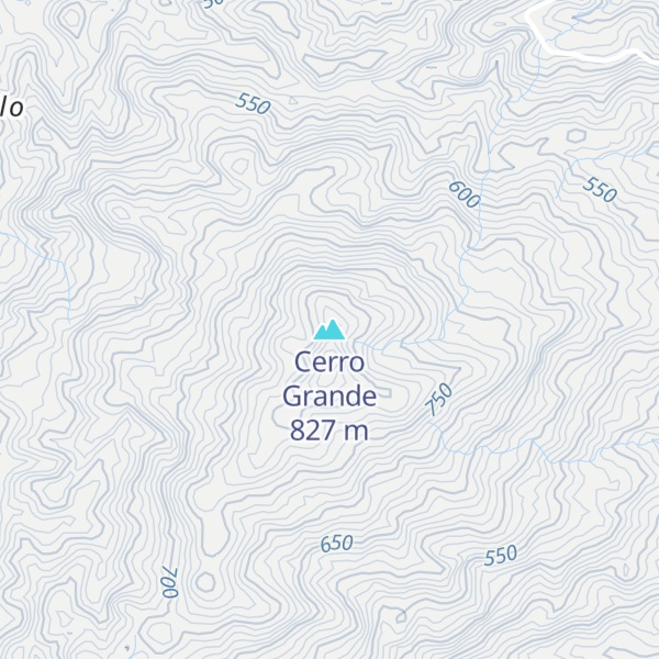 Map of Cerro Grande