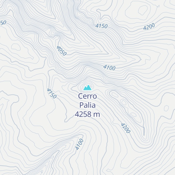 Map of Cerro Palia