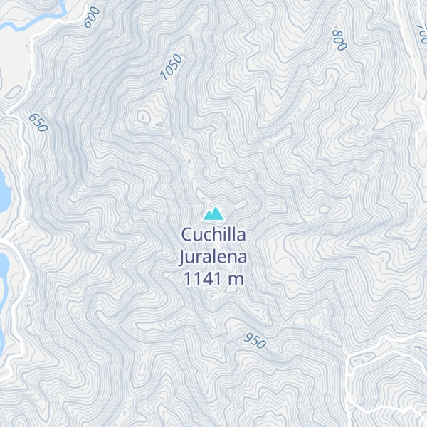 Map of Cuchilla Juralena