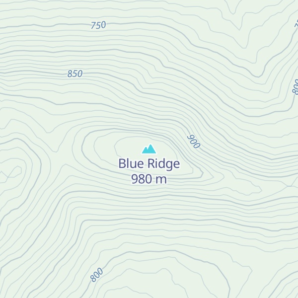 Map of Blue Ridge