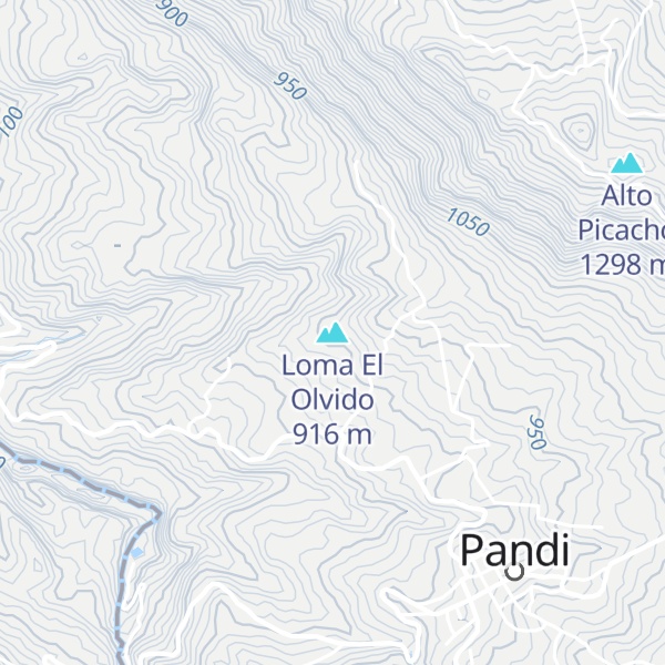 Map of Loma El Olvido