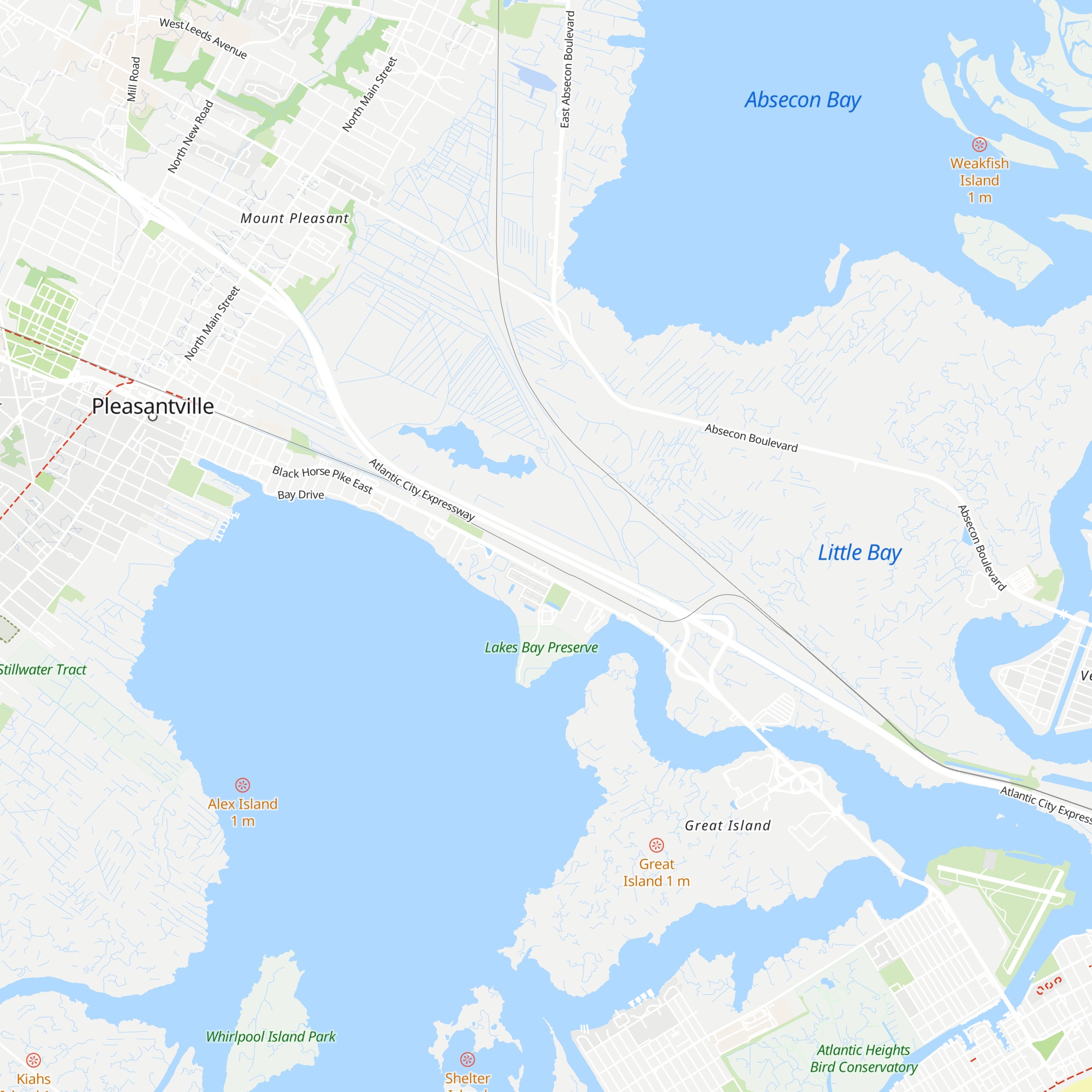Atlantic City Expressway Visitor Welcome Center map