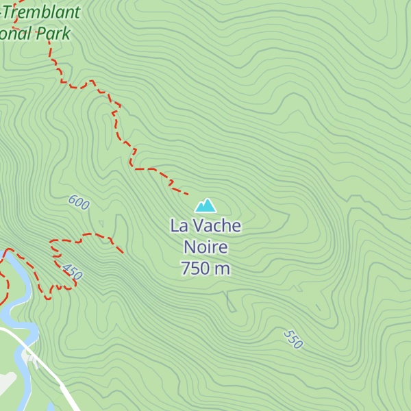 Map of La Vache Noire