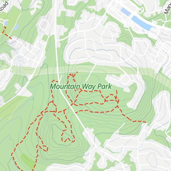 Map of Watnong Mountain