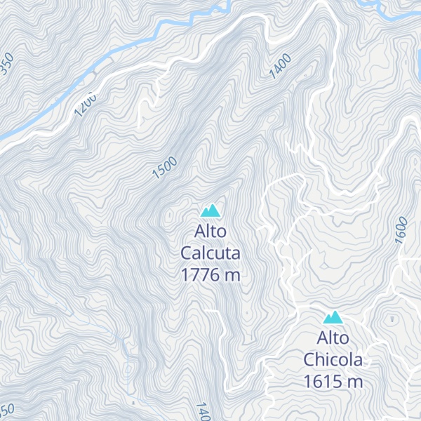 Map of Alto Calcuta