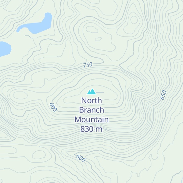 Map of North Branch Mountain