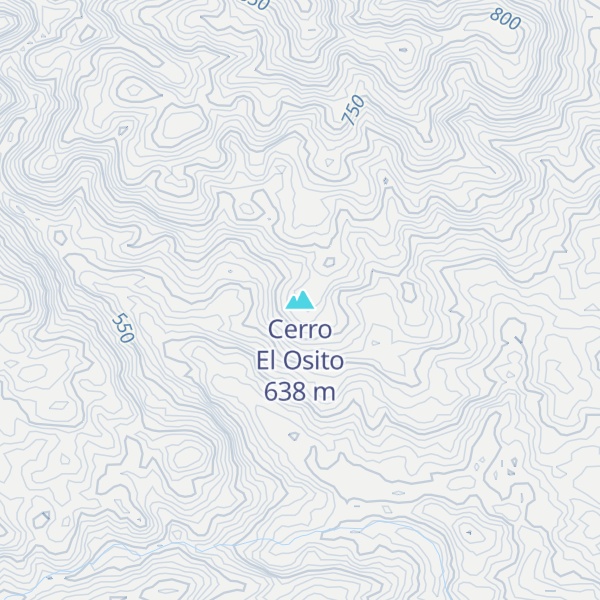 Map of Cerro El Osito