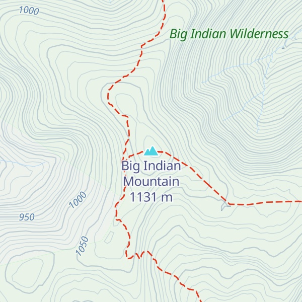 Map of Big Indian Mountain