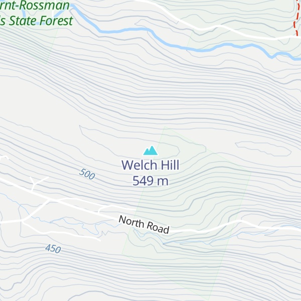 Map of Welch Hill