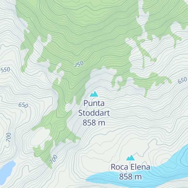 Map of Punta Stoddart