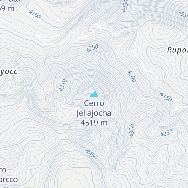 Map of Cerro Jellajocha